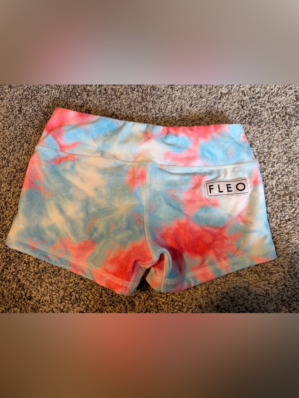 Fleo Shorts  Tie-Dye Blue & Red XS